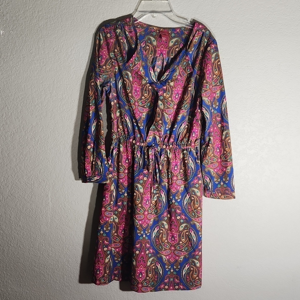Merona Dress Size XS Paisley Floral Longsleeve